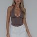 European And American Style Cross-border Women's Clothing, Sexy Deep V-neck, Low-cut, Halter Neck, Backless, Slim-fit,_ecoleips.com