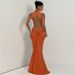 European American Foreign Trade Spring New Elegant Party Evening , Sexy And Fashionable Slim-fit Backless Fishtail_ecoleips.com