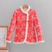 girl Chinese Winter New National Style Jacket With Fleece Lining, Thickened Button Coat, Vintage Deer Skin Cotton Clothing,_ecoleips.com