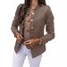 2026 Cross-border Bestseller European And American Long-sleeved Slim-fit Buttoned Blazer Short Jacket_ecoleips.com