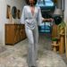 Women's Clothing Sequined Sexy Deep V Backless Jumpsuit Pants_ecoleips.com