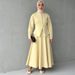 Stylish & Comfortable Polyester Outfit For Work & Evening (Yellow, Peacock Green, Coffee, Black, Navy Blue)_ecoleips.com