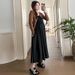 Autumn New Korean Fashion + Knitted Cardigan Two-Piece Maternity Dress_ecoleips.com