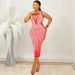 Women's Clothing fashion suspenders sexy tight V-neck hot diamond dress for women_ecoleips.com