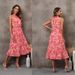European American Cross-border Spring Summer New Women's Fashion Sleeveless Halter Neck Floral Dress For Wish And_ecoleips.com