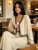 Loose V Neck Knit Cardigan Suit, Soft Skin-friendly Outfit_ecoleips.com