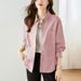 K Women's Shirt Long Sleeved New Commuter Style Top With Design Sense_ecoleips.com