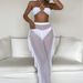 Women's Clothing New Solid Color Sexy Flying Trousers Cross Gathered Three Piece Swimsuit_ecoleips.com