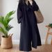 2025 Spring And Autumn Korean Version Small Versatile Coat Medium And Long Gray Woolen Coat Female Hepburn Style_ecoleips.com