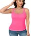 Popular Cross-border Foreign Trade Lace Camisole For Women, Summer High-elasticity Plus-size Outerwear Base Shirt_ecoleips.com