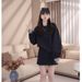 Women's Fashion Sportswear Set Dongdaemun Korean Style Loose Fit High-End Feel Sweatshirt And Skirt Two-Piece Casual Outfit_ecoleips.com