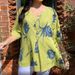 Women's Clothing Printed Cotton And Linen V Neck Short Sleeved Pullover Shirt Shirt Spring And Summer Casual Women's Wear_ecoleips.com