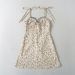6035-24 Summer New European And American Style Lace Trim Printed Strap Sexy Casual Camisole Dress Short Skirt_ecoleips.com