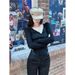 Slim Fitting Sexy Alluring Half Open Neckline Top Slightly Sheer Design Stylish Base Layer Women's Clothing_ecoleips.com