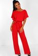 K Women's Button Tied Short Sleeved Jumpsuit_ecoleips.com
