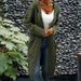 Chunky Knit Cardigan Women’s Oversized Longline Open Front Sweater Coat With Cable Stitch & Pockets (V-Neck, Hooded/Non-Hooded)_ecoleips.com