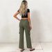 Women's Retro High-Waisted Wide-Leg Stretchy Denim Work Pants with Multiple Pockets Straight Leg for American Markets_ecoleips.com