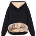 European And American Cross-Border Hot Sale 2026 Winter Women's Warm Lamb Wool Pocket Hooded Sweatshirt Jacket_ecoleips.com