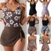 Women's Clothing Slimming One Piece Swimsuit Fashion Print Regular Fit Summer Swimwear_ecoleips.com