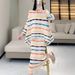 Women's Clothing Short And Sweet Short Camisole Vest Fashionable And Versatile Striped Suit_ecoleips.com