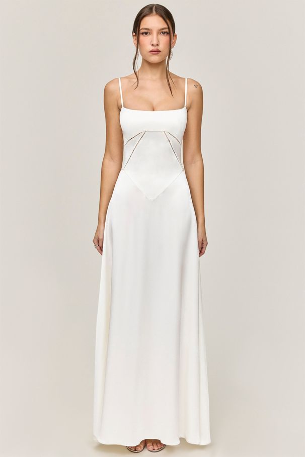 2026 European And American Cross-border New Fashion Sexy Slip Slim-fit Backless Long Dress, Women's Summer Evening Gown_ecoleips.com