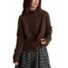 Spring Stand-up Collar Wool Sweater, High-end Cashmere Kitwear For Women, Plush Soft, Gentle Style, Brushed_ecoleips.com