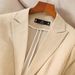 Spring Summer V Neck Cardigan Suit for Women Professional Casual Workwear Temperament Host Blazer_ecoleips.com