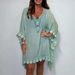 Women's Clothing Women's Bat Sleeve Hollow Edge Casual Holiday Dress_ecoleips.com