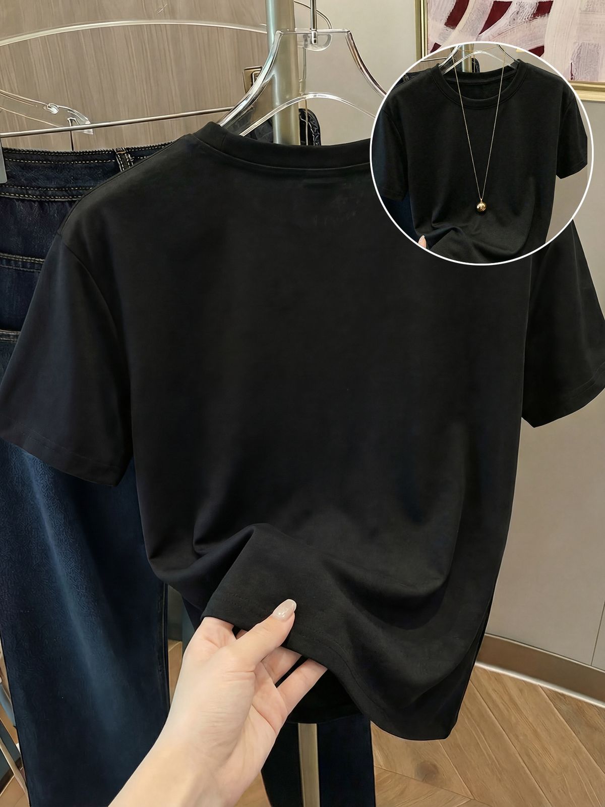 Women's Clothing Women's Casual Round Neck Short Sleeve T-Shirt Multi-Color Style Simple Stylish Sports Top Solid Color Loose Fit_ecoleips.com
