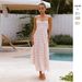 In-stock Cross-border European And American Women's Clothing, New Floral Sexy Strapless Backless Vacation-style Dress_ecoleips.com