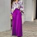 2026 New Spring Women's Clothing European American Casual Outfits Fashionable Printed Shirt Top And Wide-Leg Pants Set_ecoleips.com