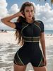 Women's Clothing Sports Competitive Swimsuit One Piece Long Sleeved Sunscreen Surfing Suit Diving Suit Swimsuit_ecoleips.com