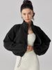 K Sports Jacket, Women's Long Sleeves With Plush And Thick Windproof Yoga Running Clothes, Hoodie_ecoleips.com