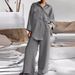 Women's Clothing Printed Shirt Printed Trousers Set_ecoleips.com