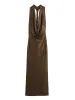 Bling Glitter Women Halter Maxi Dress Sexy V Neck Backless Lady Long Dresses Party Evening Birthday Clothes Elegant Prom Vestido_ecoleips.com