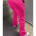 Women's Clothing Women's Solid Color Pants With Slanted Pockets And Drawstring Front Casual Loose Fit Spring/Summer Bottoms_ecoleips.com