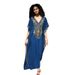 European American Style Cotton Gold Thread Embroidered Beach Sun Protection Shirt Loose Vacation Bikini Cover up Women's Clothing Swimwear 5 Colors_ecoleips.com