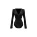 American Syle Spicy Girl Elegan Slim Fi Collar Long Sleeve Jumpsui Women Winer Tie Wais Bodycon Skir Two-Piece_ecoleips.com