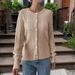 DiYun European And American Vacation Buttoned Knit Shirt Sweater Coat Women's Clothing 2025 Fall/Winter_ecoleips.com