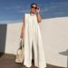 Spring/Summer Women's Casual Wide Leg Jumpsuit Solid Color Independent Website European And American Style 2025_ecoleips.com
