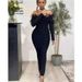 Beaded Hip Evening Dress – Sexy Long Skirt Wedding & Party Gown (White/Black, S-XL)_ecoleips.com