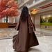 Women's Clothing Middle Eastern Muslim Women Cardigan Two Piece Suit Butterfly Embroidery Diamond Belt Satin Dinner Party Robe_ecoleips.com