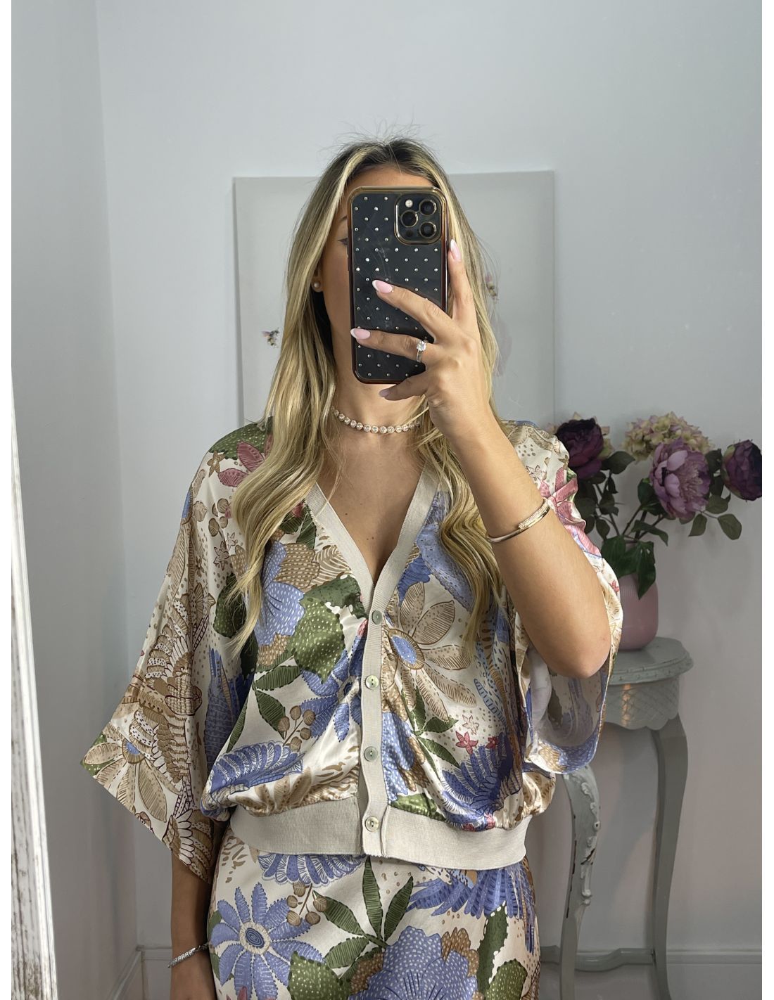 Women's Top With Short Sleeves And Pencil Skirt Set European American Style Print Design_ecoleips.com