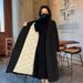 Plus-Size Wool Blend Coat – Oversized Double-Breasted Pea Coat With Fleece Lining, Warm Winter Trench For Women (Beige, Black) – M To 3xl_ecoleips.com