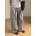 Suitable For All Seasons CLEAN SPACES Casual Breathable Straight Pants For Women 2025 New High Waist Linen Trousers 53978_ecoleips.com