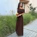 Women's Clothing Elegant Off-Shoulder Fitted Waist Dress Casual American Style Spring/Summer 2026_ecoleips.com
