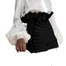 Aria Basics Aria Basics 2025 Summer Cross-Border European And American New Fashion Women's Solid Color Pleated Lace Design High Waist Zipper_ecoleips.com