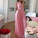 Elegant Women's Sleeveless Round Neck Dress Solid Color Backless Full Skirt Wholesale New Style F_ecoleips.com