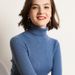 Women's Clothing High Neck Base Layer Sweater Slim Fit Long Sleeve Pullover Solid Color Elegant Autumn Winter Commute Sweater_ecoleips.com