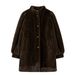 Eco-Friendly Faux Mink Fur Coat For Women – Mid-Length Plush Jacket In Coffee & Cream (S-L) | Vintage-Inspired & Winter-Ready_ecoleips.com